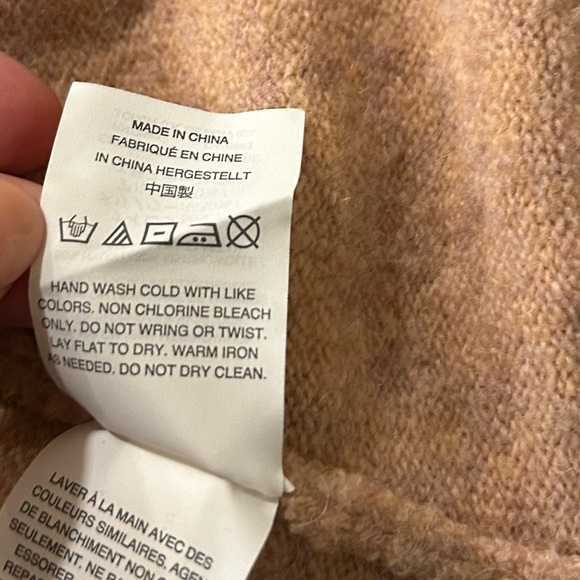 Madewell Kent Open Cardigan Heathered Carnation Pink Size XS Style G9611 MSRP 98 - Picture 7 of 9